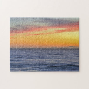 Beach Ocean Sunset Art Natuur Puzzel Legpuzzel