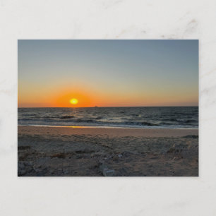 Beach Ocean Sunset Briefkaart