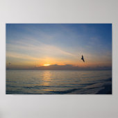 Beach Ocean Sunset Foto 195 Poster (Voorkant)