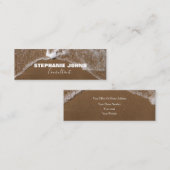 Beach Ocean Tropical Custom Name Consultant Modern Mini Visitekaartje (Voorkant / Achterkant)