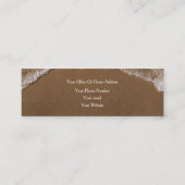 Beach Ocean Tropical Custom Name Consultant Modern Mini Visitekaartje (Achterkant)