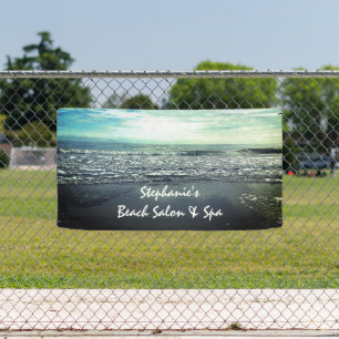 Beach Ocean Tropical Salon Spa Artistieke Business Spandoek