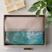 Beach ocean water on seashore sand tropical summer tissuepapier (Geschenk)