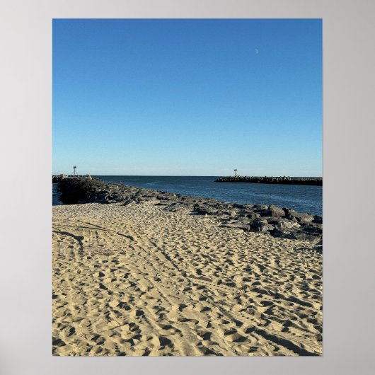 Beach Ocean Waterscape Poster (Voorkant)