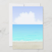 Beach/Ocean Wedding Invitations Kaart (Achterkant)