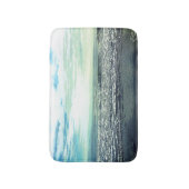 Beach Ocean Zee Abstract Blue Grey Green Fine Art Badmat (Voorkant Verticaal)