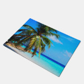 Beach Ocean Zee Palm Tree Vacking Beach Life Deurmat (Schuin)