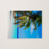 Beach Ocean Zee Palm Tree Vacking Beach Life Legpuzzel (Horizontaal)