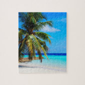 Beach Ocean Zee Palm Tree Vacking Beach Life Legpuzzel (Verticaal)