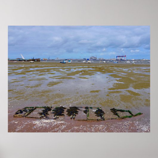 Beach of Saint Brevin op het Franse Briefkaart Poster (Voorkant)