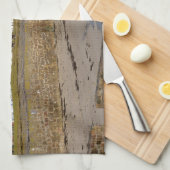 Beach of Saint-Vaast-la-Hougue in Frankrijk Theedoek (Quarter Fold)