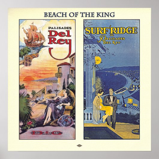 Beach of the King - Playa del Rey Poster (Voorkant)
