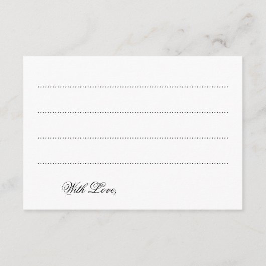 Beach Ombre Bokeh Lights , Kaart voor huwelijksadv (Achterkant)