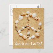 Beach on Earth Briefkaart (Voorkant / Achterkant)