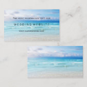 Beach or Destination Wedding Website Invoegen Kaar Informatiekaartje (Voorkant / Achterkant)