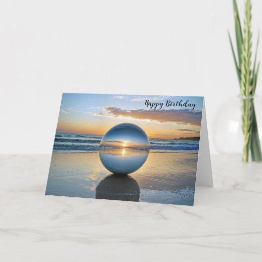 Beach Orb Reflectie voor Verjaardag Kaart (Voorkant)