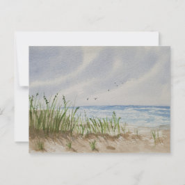 Beach painting  briefkaart