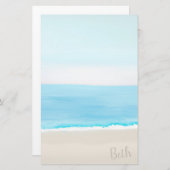 Beach Painting Briefpapier (Voorkant / Achterkant)