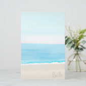 Beach Painting Briefpapier (Staand voorkant)