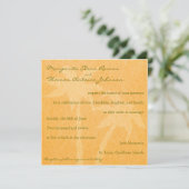 Beach Palm bruiloft Kaart (Staand voorkant)