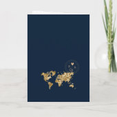 Beach Palm Mariage Destination Passport Carte du m (Dos)