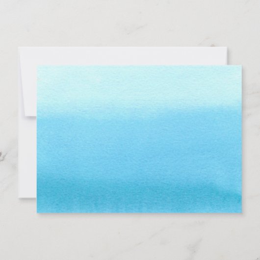 Beach Palm Moving Announement Kaart (Achterkant)