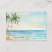 Beach Palm Tree Bienvenue Sac cadeau Panier Carte (Dos)