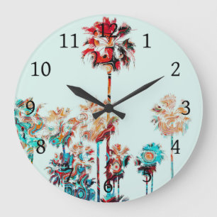 Beach Palm Tree Design 243 Grote Klok