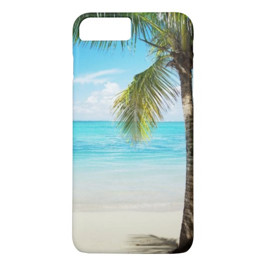Beach Palm Tree iPhone 7 Plus Hoesje (Achterkant)
