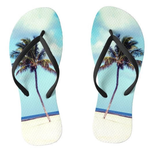 Beach Palm Tree Teenslippers (Voetbed)