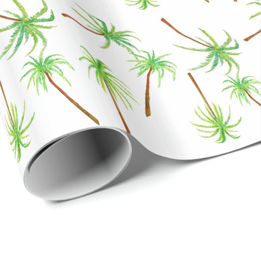 Beach Palm Trees Cadeaupapier (Rol Hoek)