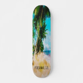 Beach Palm Trees Skateboard (Voorkant)