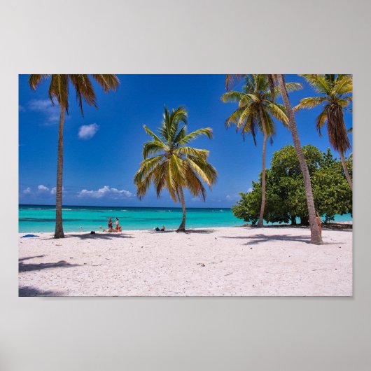 Beach Palm Trees Summer  Vacation  Poster (Voorkant)