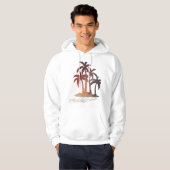 Beach Palm Trees Sunset Hoodie (Voorkant volledig)