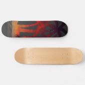 Beach Palm Trees Sunset Skateboard (Horizontaal)