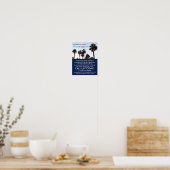 Beach Palm Trees, Travel Agent Adverteren Poster (Keuken)
