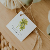 Beach Palm Trees Tropische Waterverf Dank u Bedankjes Labels