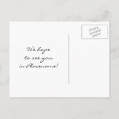 Beach Palms  Boarding Pass Bewaar de datum Aankondigingskaart (Achterkant)