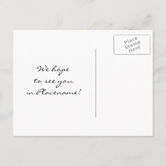 Beach Palms  Boarding Pass Bewaar de datum Aankondigingskaart (Achterkant)