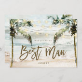 beach palms être ma meilleure carte de proposition (Devant / Derrière)