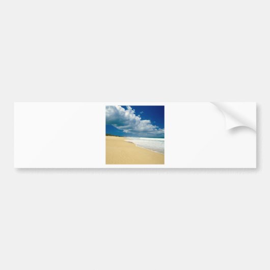 Beach Papohaku Molokai Hawaii Bumpersticker (Voorkant)