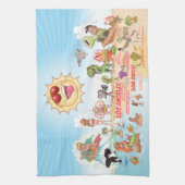 Beach Paradise California Kitchen Towel Theedoek (Verticaal)
