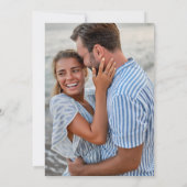 Beach Paradise Foto bruiloft Save The Date (Achterkant)