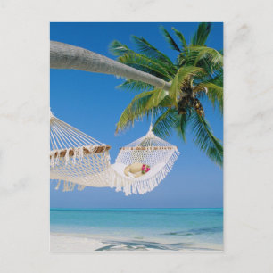 Beach Paradise Vacation Hammock Briefkaart