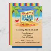 Beach Party 5" x 7" Uitnodigingen (Voorkant / Achterkant)