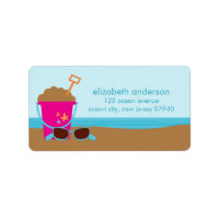 Beach Party Adresetiketten