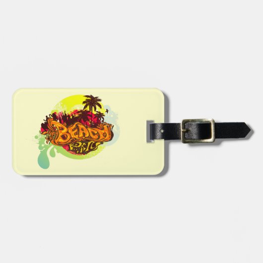 Beach Party Bagagelabel (Voorkant horizontaal)