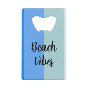 Beach Party, Blue Stripes Kredietkaart Flessenopener