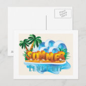 Beach Party Briefkaart (Voorkant / Achterkant)