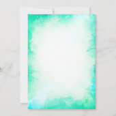 Beach Party Groene Glitter Afstudeerder Pet, Afstu Kaart (Achterkant)